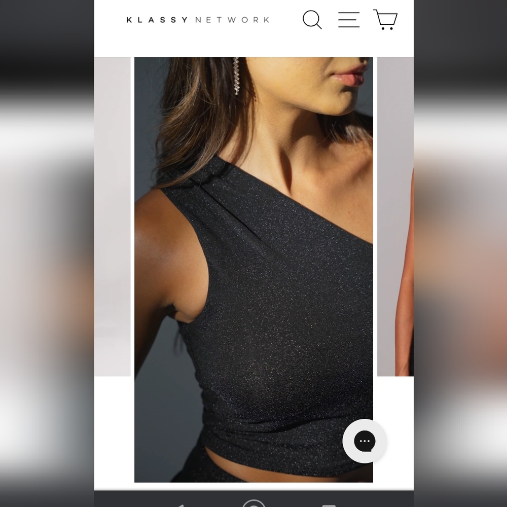 Built-in-bra glittery top
